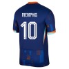 Camiseta de fútbol Países Bajos Memphis 10 Segunda Equipación Euro 2024 - Hombre